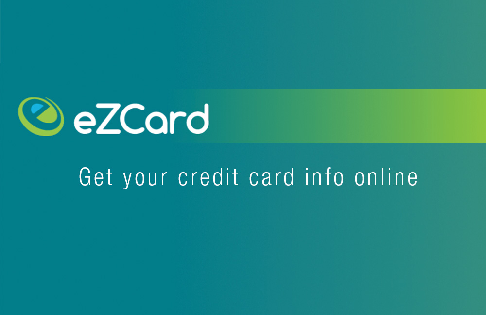 ez card, get your credit card info online