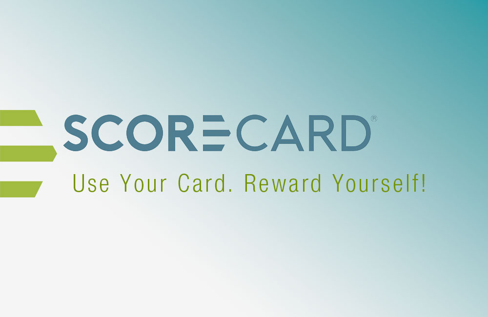 score card, use your card. reward yourself